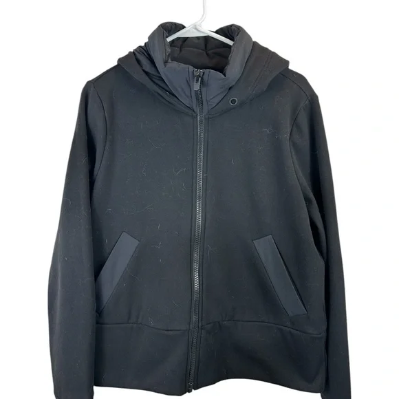 ATHLETA Black Victory Primaloft Fleece Lined Zip Up Hoodie - Picture 3 of 8